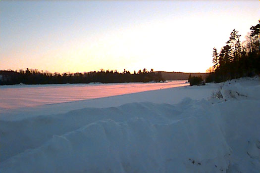 Winter view of Elliot Lake