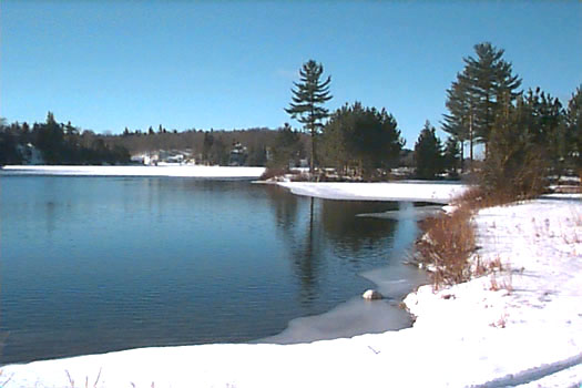 Winter view of Elliot Lake