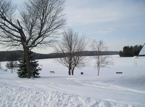 Great winter day on Elliot Lake