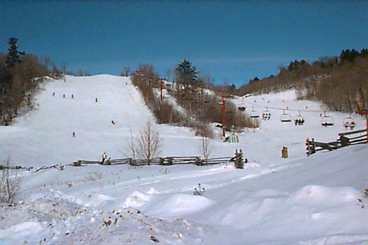 Skiiers enjoying a great winter day at Mount Dufour Ski HIll!
