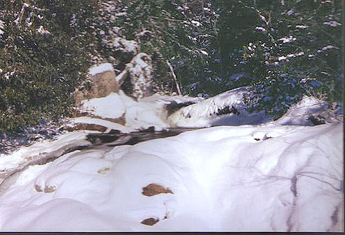 Water Falls at the end of Elliot Lake