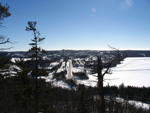 Beautiful winter view of Elliot Lake