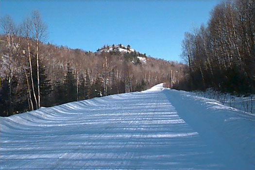 Winter view of Milliken Mine Rd