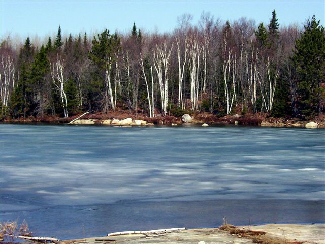 The beautiful colours of the thawing Northspan Lake taken and submitted by Rick Gordon