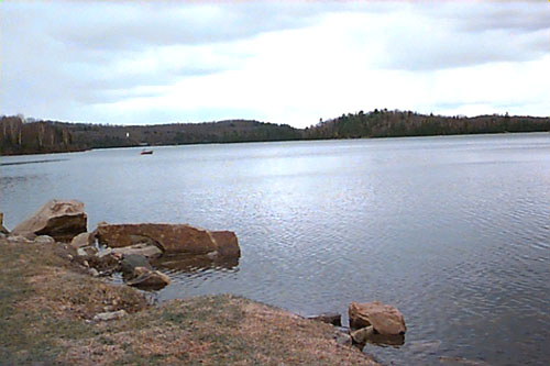 Spring shot of Elliot Lake