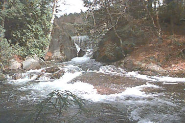 Water Falls at Elliot Lake Dam