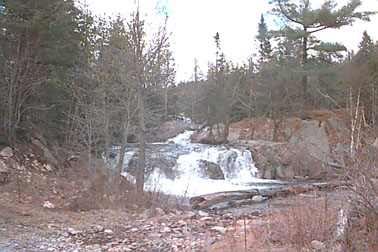 Water Falls at Elliot Lake Dam