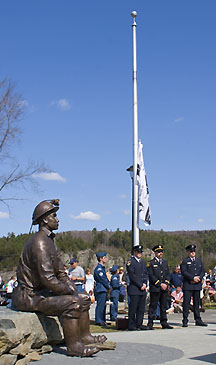 Official dedication of the Miners Memorial, submitted by Kal Biro