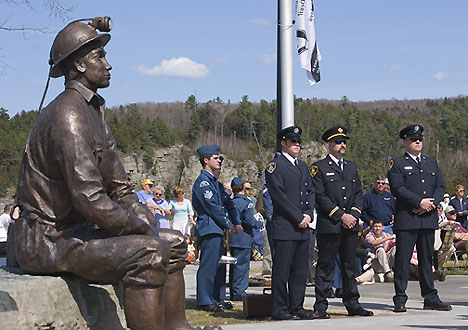 Official dedication of the Miners Memorial, submitted by Kal Biro
