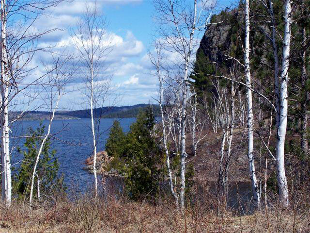 Quirke Lake, side view of Rooster Rock,taken and submitted by Rick Gordon
