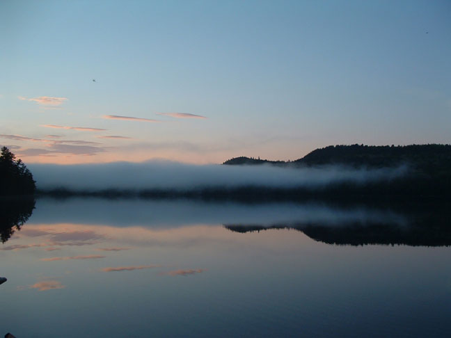 Beautiful shot of fog on Cobra Lake submitted by Brenda Lacasse