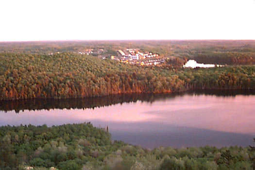 View of Elliot Lake from Fire Tower Lookout!
