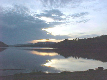 Beautiful sunet on McElrea Lake, taken by Tom Hayston
