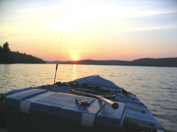 Great shot from boat on Dunlop Lake at sunset taken and submitted by Bruce Browning