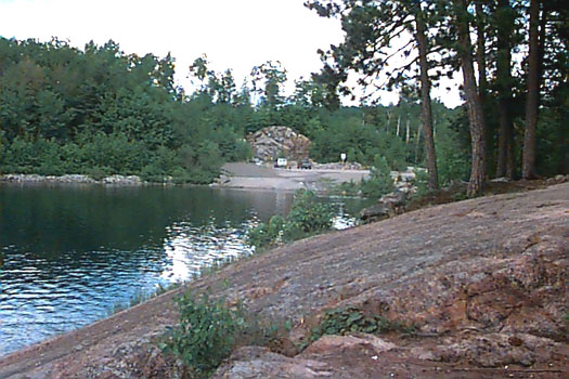 Spring view of Esten Lake