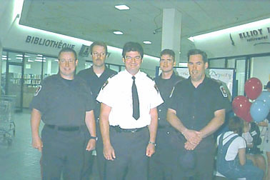 Deputy Chief Katulka and other police officers with hair!