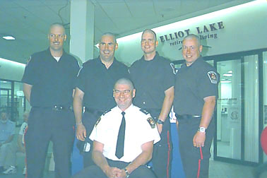 Deputy Chief Katulka and other police officers without hair!