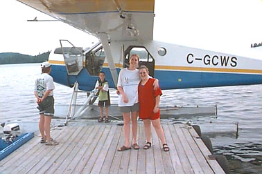 Catherine Ruggles & Alyshia Fenerty enjoy a float plane ride around Elliot Lake