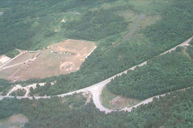 Arial view of Elliot Lake