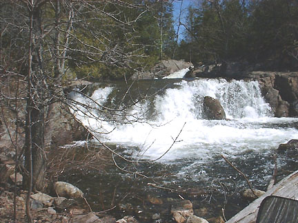 Spring waterfall on ATV trail near Elliot Lake submitted by Tammy Marsden