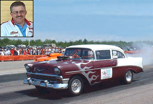 Randy Gendron and his 1956 Chev 210 Del Ray