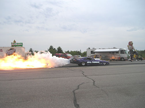 Jet Car at the OK Tire North Shore Drag Race