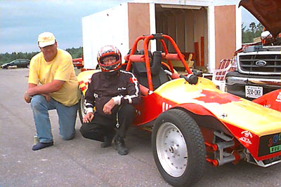 Jim Parr and Jack Bardgett from AB Racing