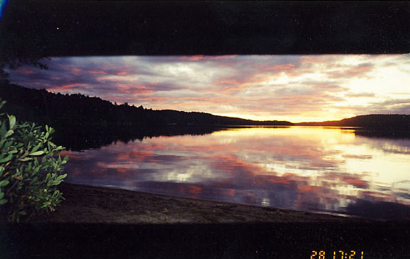 Sunset on Elliot Lake by N Rollans