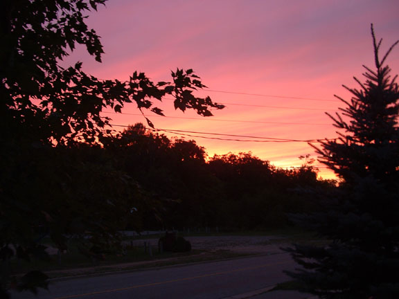A beautiful sunset taken from the top of the hill at Paris Drive, submitted by Joanne Grise