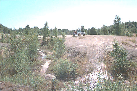 Sand pits by Quimby Lake