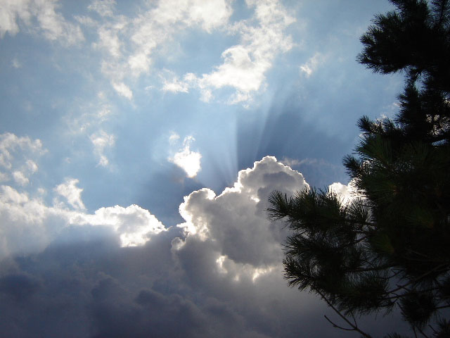 Beautiful photo of the sky after a recent storm, submitted by Gale McNichol