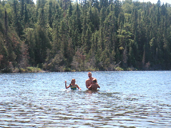 Enjoying the lakes in Elliot Lake