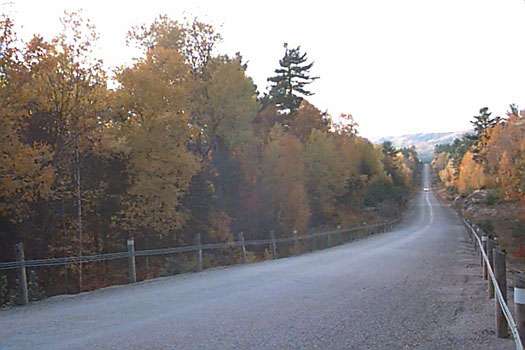 View of Hwy 108 north of city, colours just starting to change