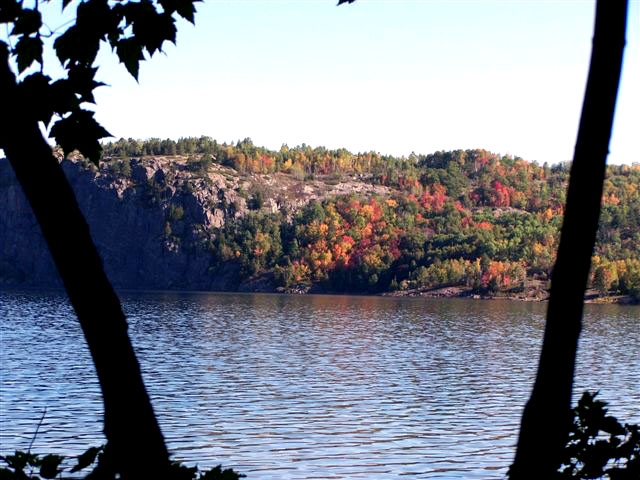 Viewing the beautiful Fall colours on Rooster Rock, submitted by Rick Gordon