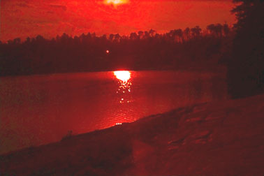 Sunset on Cinder Lake