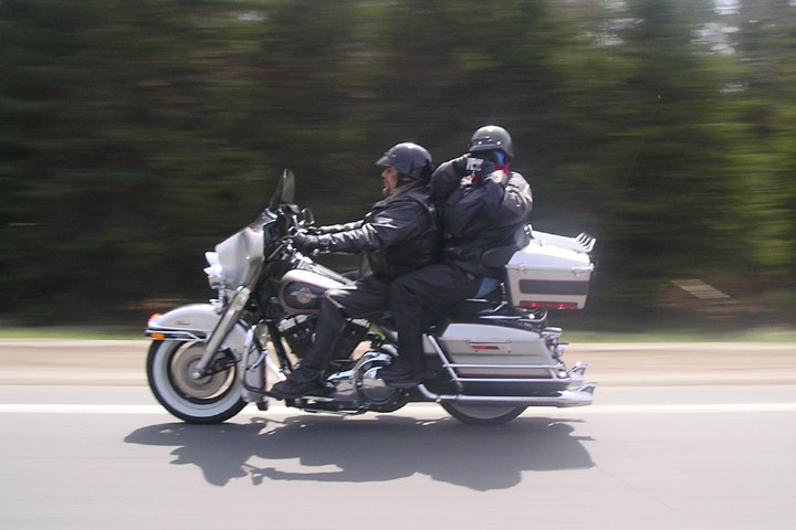 Great motorcycle action shot, submitted by Cathy Hunter 