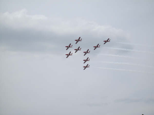 Snowbirds show over Elliot Lake