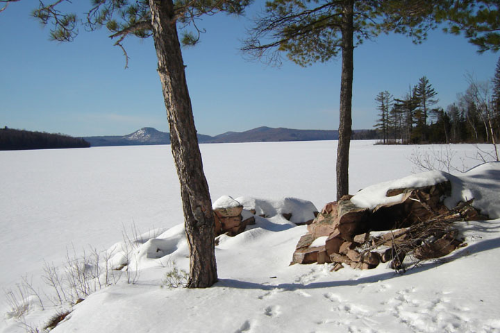 Beautiful sunny day on Flack Lake, taken at end of March. Photo by Gale McNichol