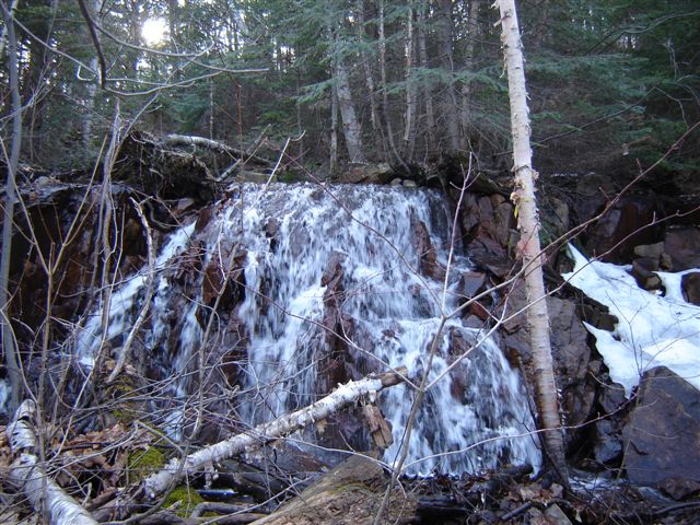 Water fall off Denison Mine Road. Photo by Gale McNichol
