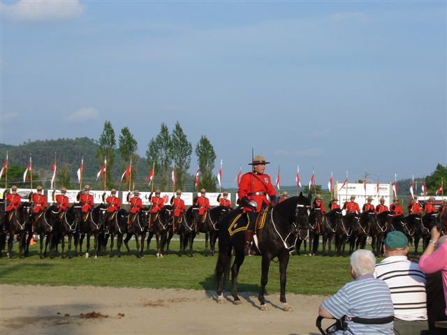 The Royal Canadian Mounted Police's Musical Ride.  Photo by Gale McNichol