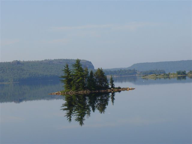 Misty morning on Quirke Lake. Photo by Gale McNichol