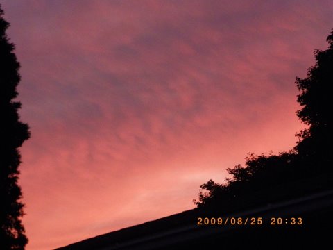 August 25th evening sky in Elliot Lake  Photo by Roselea Pennell