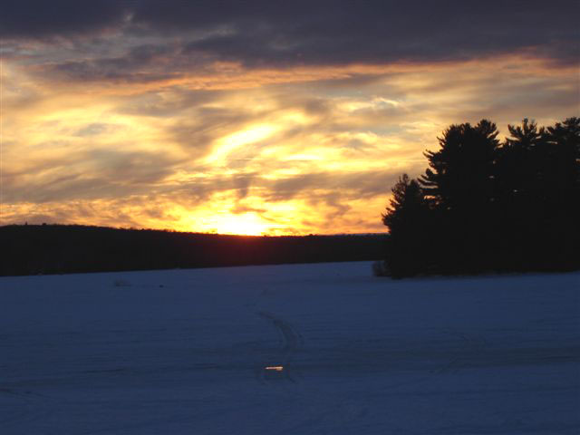 Incredible sunset over Elliot Lake.  Photo by Gale McNichol