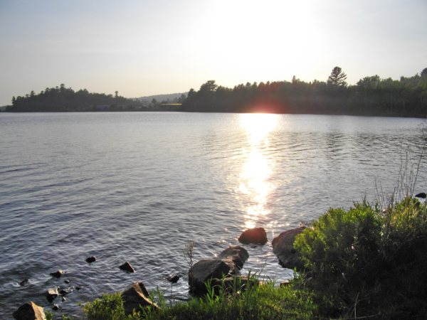 Peaceful photo of Elliot Lake. Photo by Janet Coles.