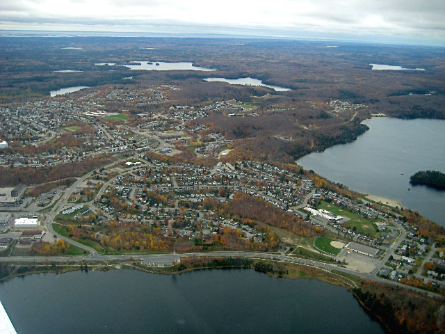 Beautiful view of Elliot Lake from above!  Photo by Karel Arnold