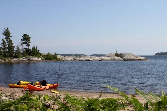 Kayaking on the North Channel, photo by Scott Prevost