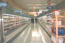 frozen food section